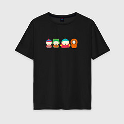 Женская футболка оверсайз South Park Саус Парк