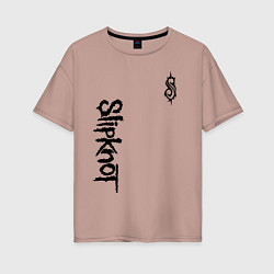Женская футболка оверсайз SLIPKNOT