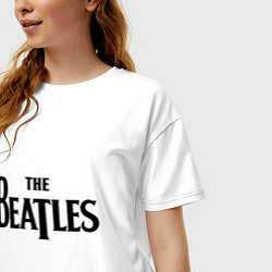 Футболка оверсайз женская The Beatles, цвет: белый — фото 2