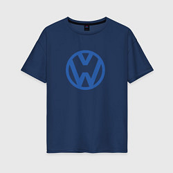 Футболка оверсайз женская Volkswagen, цвет: тёмно-синий