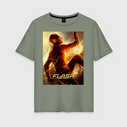 Женская футболка оверсайз The Flash
