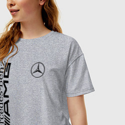 Футболка оверсайз женская MERCEDES-BENZ AMG, цвет: меланж — фото 2