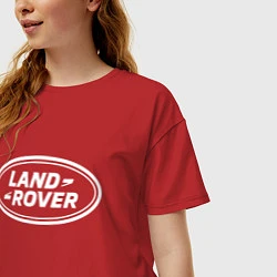 Футболка оверсайз женская LAND ROVER, цвет: красный — фото 2