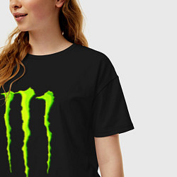 Футболка оверсайз женская MONSTER ENERGY, цвет: черный — фото 2