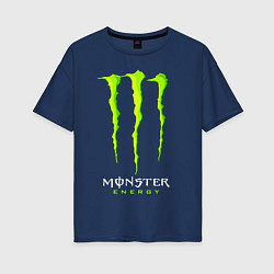Футболка оверсайз женская MONSTER ENERGY, цвет: тёмно-синий