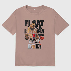 Футболка оверсайз женская АЛИ, цвет: пыльно-розовый