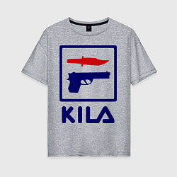 Женская футболка оверсайз Kila Fila