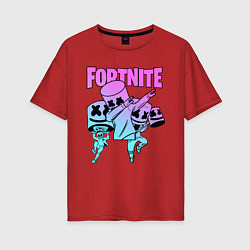 Женская футболка оверсайз FORTNITE x MARSHMELLO