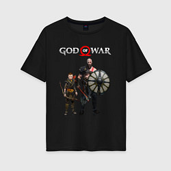 Женская футболка оверсайз GOD OF WAR
