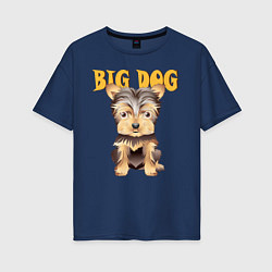 Женская футболка оверсайз Большой пёс