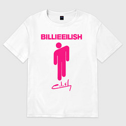Футболка оверсайз женская BILLIE EILISH, цвет: белый