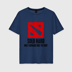 Женская футболка оверсайз Solo Hard