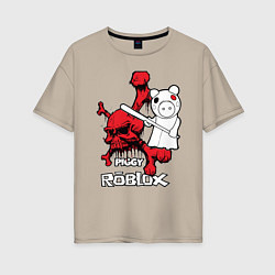 Женская футболка оверсайз Свинка Пигги из Roblox
