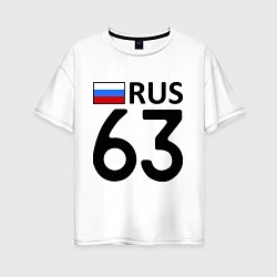 Футболка оверсайз женская RUS 63, цвет: белый
