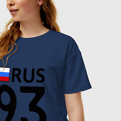 Футболка оверсайз женская RUS 93, цвет: тёмно-синий — фото 2