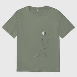 Футболка оверсайз женская Кирито, цвет: авокадо