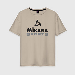 Футболка оверсайз женская MIKASA SPORTS, цвет: миндальный