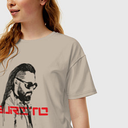 Футболка оверсайз женская Группа Burito, цвет: миндальный — фото 2