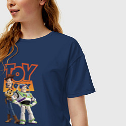 Футболка оверсайз женская Toy Story, цвет: тёмно-синий — фото 2