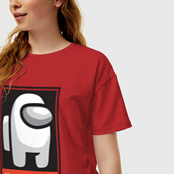 Футболка оверсайз женская Among Us, цвет: красный — фото 2