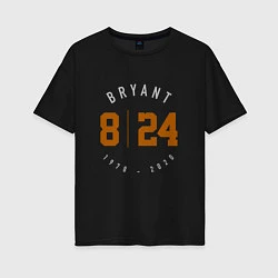 Футболка оверсайз женская Kobe Bryant, цвет: черный