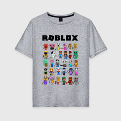 Женская футболка оверсайз ROBLOX PIGGY