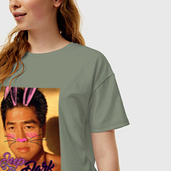 Футболка оверсайз женская Deep Dark, цвет: авокадо — фото 2