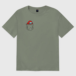 Футболка оверсайз женская Among us, цвет: авокадо