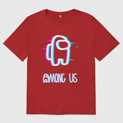 Футболка оверсайз женская Among us, цвет: красный