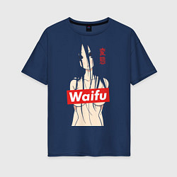 Женская футболка оверсайз Waifu