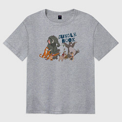 Футболка оверсайз женская Jungle Book, цвет: меланж