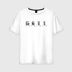 Женская футболка оверсайз GENIUS