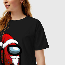 Футболка оверсайз женская Among Us, цвет: черный — фото 2