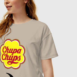 Футболка оверсайз женская CHUPA CHUPS, цвет: миндальный — фото 2