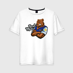 Женская футболка оверсайз Крутой медведь mr Bear