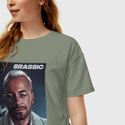 Футболка оверсайз женская Голяк Brassic Винни, цвет: авокадо — фото 2