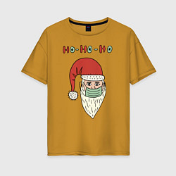 Женская футболка оверсайз Ho-ho-ho