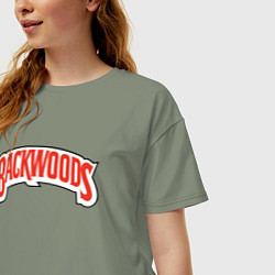 Футболка оверсайз женская BACKWOODS, цвет: авокадо — фото 2