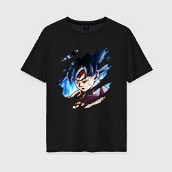 Футболка оверсайз женская Dragon Ball, цвет: черный