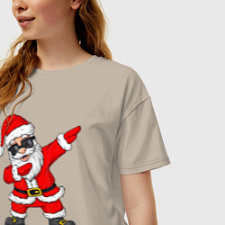 Футболка оверсайз женская Dabing Santa, цвет: миндальный — фото 2