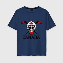 Женская футболка оверсайз Canada: Hot Ice