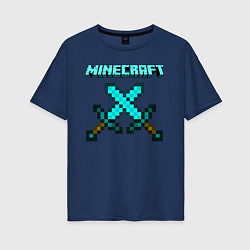Женская футболка оверсайз Minecraft