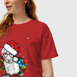 Футболка оверсайз женская ЛабриСанта, цвет: красный — фото 2