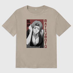 Футболка оверсайз женская Рангику Мацумото, цвет: миндальный