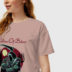 Футболка оверсайз женская Children of Bodom Z, цвет: пыльно-розовый — фото 2