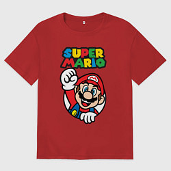 Футболка оверсайз женская Mario, цвет: красный