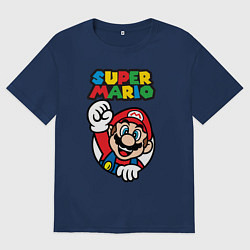 Футболка оверсайз женская Mario, цвет: тёмно-синий