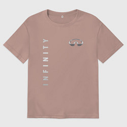 Футболка оверсайз женская Infinity for razor, цвет: пыльно-розовый