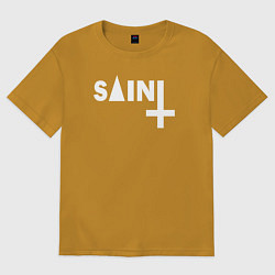Футболка оверсайз женская Saint, цвет: горчичный