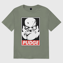 Футболка оверсайз женская Pudge Dota Пудж, цвет: авокадо